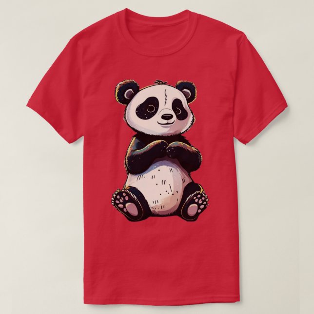 Funny cute Panda 1 T-Shirt (Design Front)