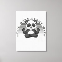 Funny cute panda doing yoga. funny yoga poses