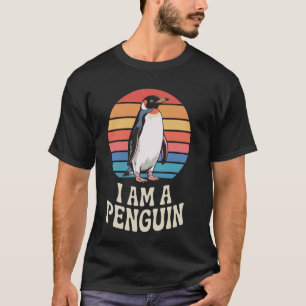 Funny Cute Penguin Graphic Design T-Shirt
