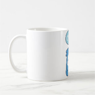 Funny Cute Penguin Says Chill Snowflake Coffee Mug