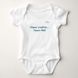 Funny Cute Personalized Custom Name Baby Bodysuit 