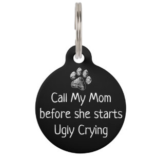 Funny Cute Pet Dog Name Tags - Customised Unique