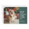 Funny cute pet photo Christmas Holiday Card