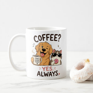 Funny Cute Pets Coffee Lovers Mug – Funny Cartoon