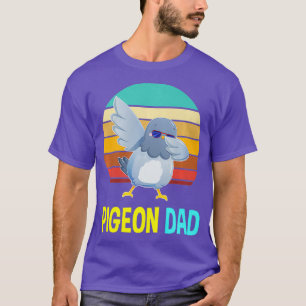 Funny Cute Pigeon Dad Papa Father Gifts Mens T-Shirt