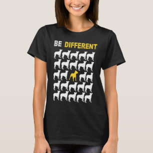 Funny Cute Pit Bull Be Different Inspiration T-Shirt