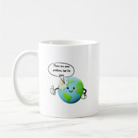 Funny Cute Planet Earth I'm Good Motivational Grap