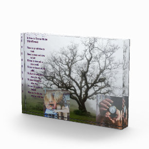 Funny Cute Poem Gift for Girlfriend Photo Block