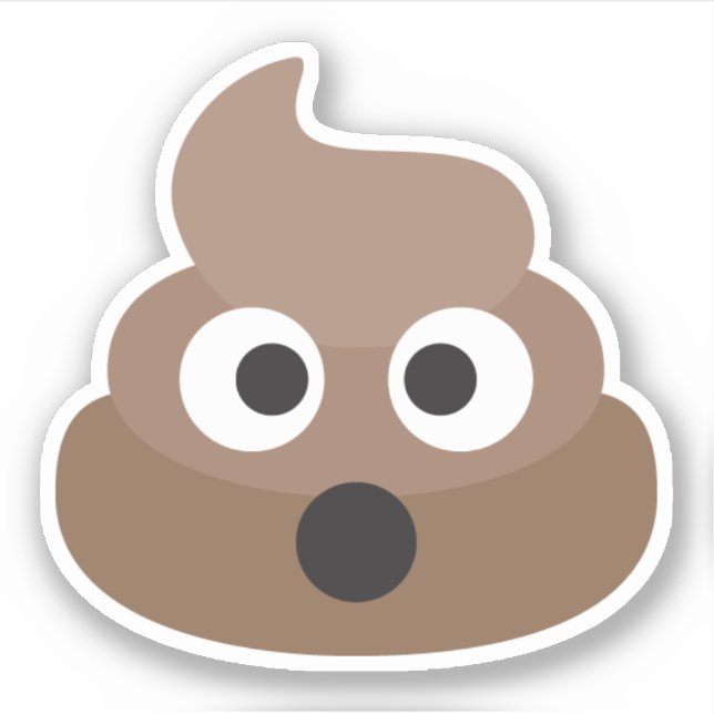 Funny Cute Poop Emoji (Front)
