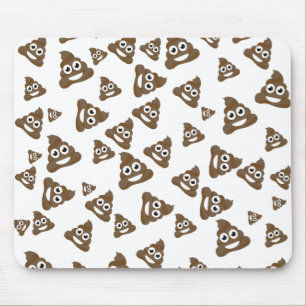 Funny Cute Poop Emoji Pattern Mouse Mat