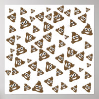 Funny Cute Poop Emoji Pattern