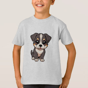 Funny Cute Puppy – Adorable Cartoon Dog Lover Desi T-Shirt