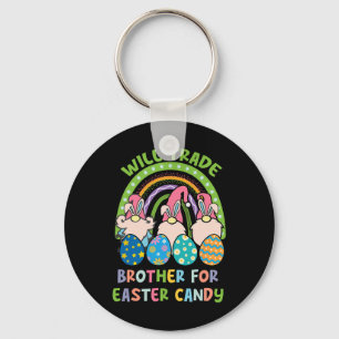 Funny Cute Rainbow Will Trade Brother For Easter C Key Ring
