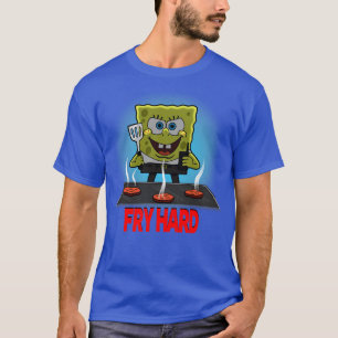 Funny Cute Retro Fry Cook Burger toon Parody T-Shirt