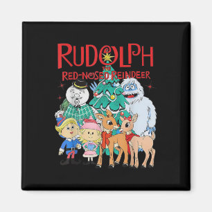 Funny Cute Rudolph The Red Nosed Reindeer Christma Magnet