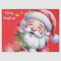 Funny Cute Santa & Typography