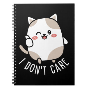 Funny Cute Sarcastic Cat Thumbs Up Quote Notebook