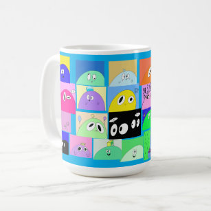 Funny Cute Sassy Happy Blob Cartoons Coffee Mug