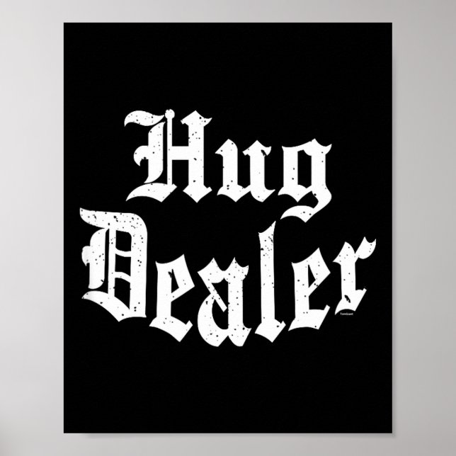 Funny Cute Sensitive Feet Hug Merchant Valentine's Poster (Front)