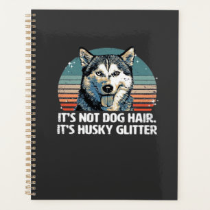 Funny & Cute Siberian Husky Dog Glitter Classic T- Planner