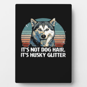 Funny & Cute Siberian Husky Dog Glitter Classic T- Plaque