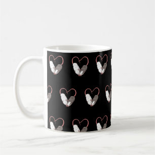 Funny Cute Small Rodent Pet Happy Heart Love Rat L Coffee Mug