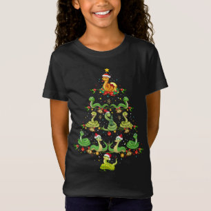Funny Cute Snake Animal Lover Xmas Gift Snake Chri T-Shirt