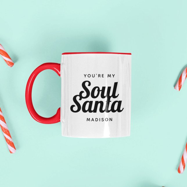 Funny Cute Soul Santa Christmas Xmas Bestie Mug (Creator Uploaded)