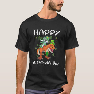Funny Cute St Patrick's Day Unicorn Dabbing Hat Sh T-Shirt