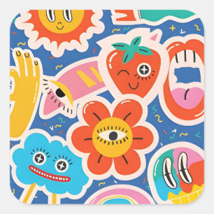 funny cute Sticker drawing