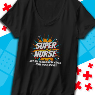 Funny Cute Superhero Super Nurse Appreciation T-Shirt