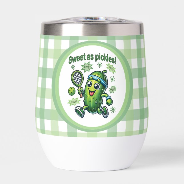 Funny Cute Sweet as Pickles Pickleball (Front)