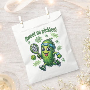 Funny Cute Sweet as Pickles Pickleball Favour Bags