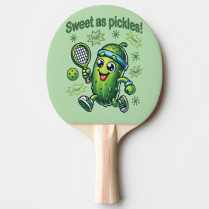 Funny Cute Sweet as Pickles Pickleball Ping Pong Paddle