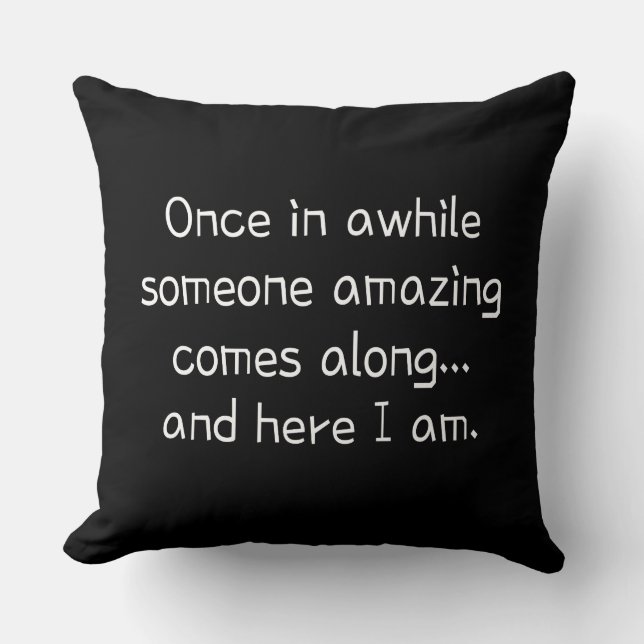 Funny cute teen girl cushion (Front)
