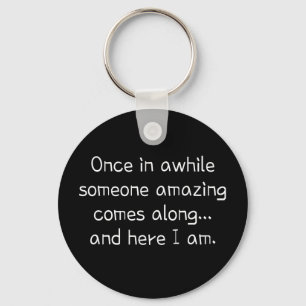 Funny cute teen girl key ring