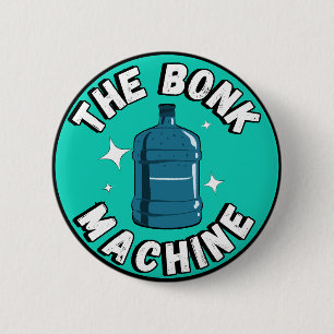 Funny Cute the bonk machine /Free Palestine design 6 Cm Round Badge