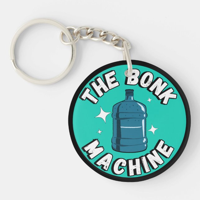 Funny Cute the bonk machine /Free Palestine design Key Ring (Front)