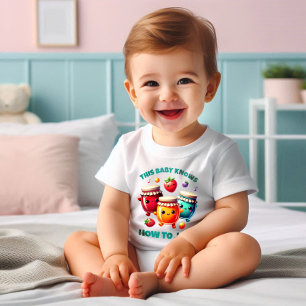 Funny Cute This Baby Knows How to Jam! T-Shirt