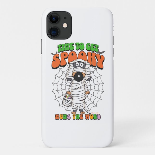Funny Cute Time to get Spooky Mummy Case-Mate iPhone Case (Back)
