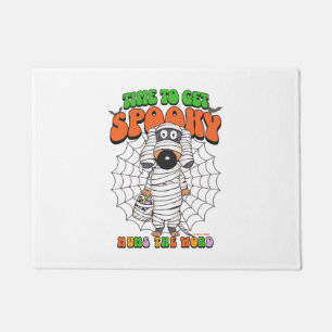 Funny Cute Time to get Spooky Mummy Doormat