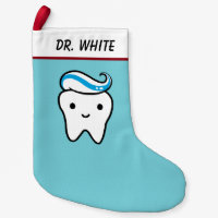 Funny Cute Tooth with Toothpaste Dentist Office