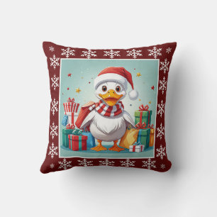 Funny Cute Trendy Stylish Elegant Santa Claus Cushion