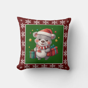 Funny Cute Trendy Stylish Elegant Santa Claus  Cushion
