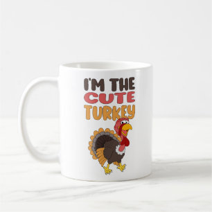 Funny Cute Turkey Family Matching Thanksgiving Coffee Mug