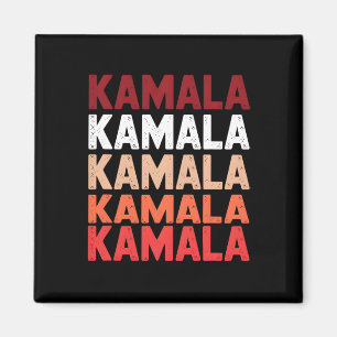 Funny Cute Wave Of Blue Cats For Kamala Women Men  Magnet