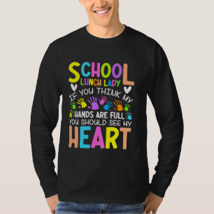 funny cute women lunch lady tee school cafeteria l