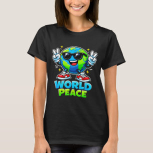 Funny Cute World Peace Spreading Kindness Movement T-Shirt