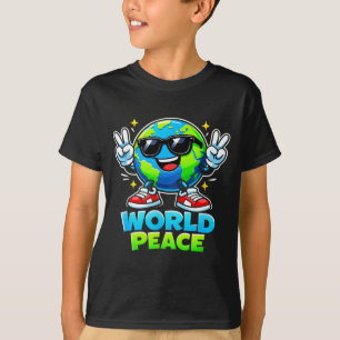 Funny Cute World Peace Spreading Kindness Movement T-Shirt