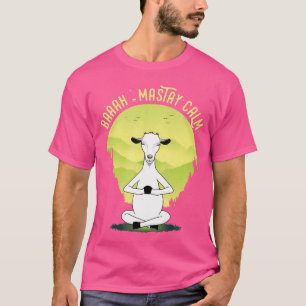 Funny Cute Yoga Lotus Pose Baaah-Ma Stay Calm Goat T-Shirt